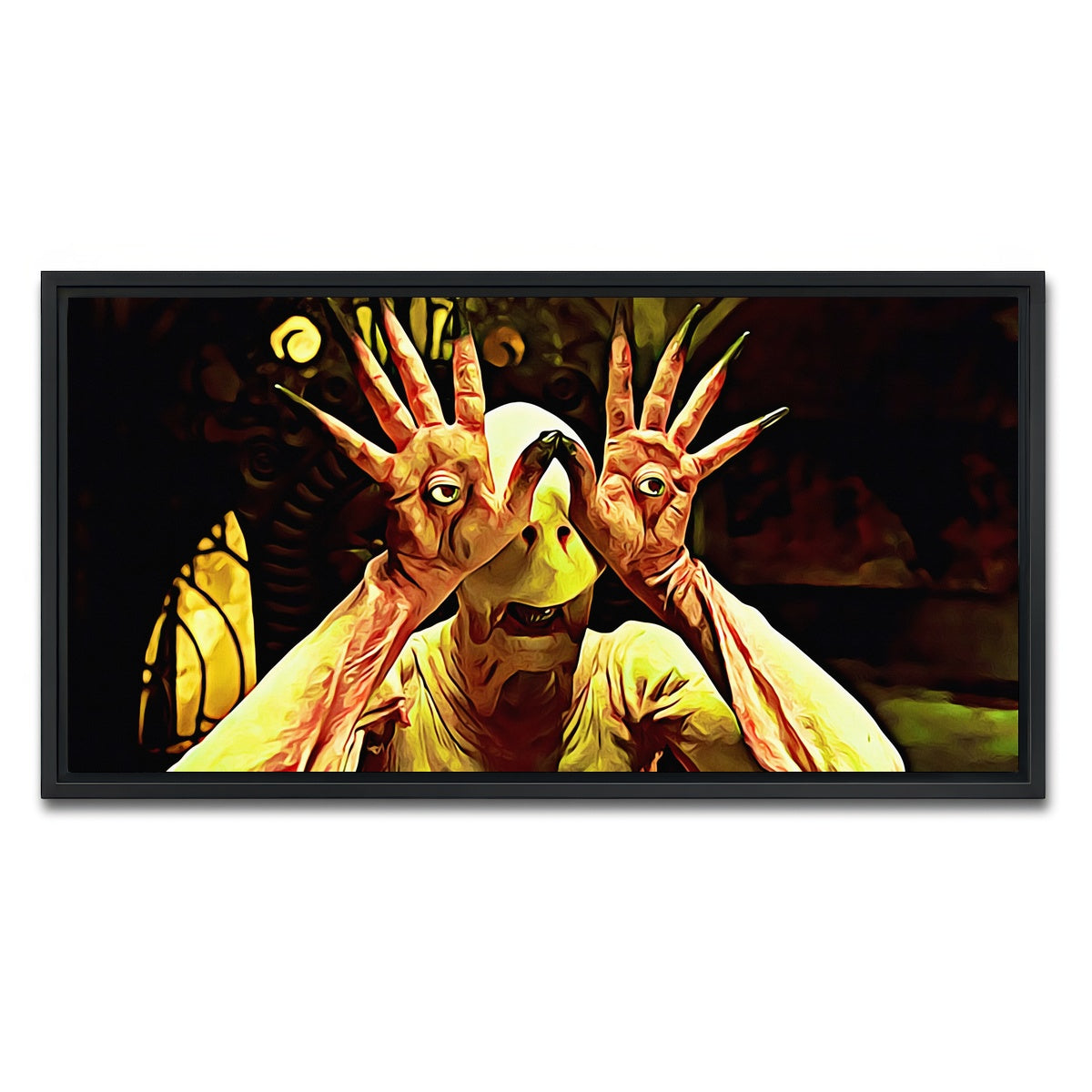 AUTO-MOCKUP WHITE | Pan's labyrinth | 1 Piece | Black Framed Canvas | group=2x1