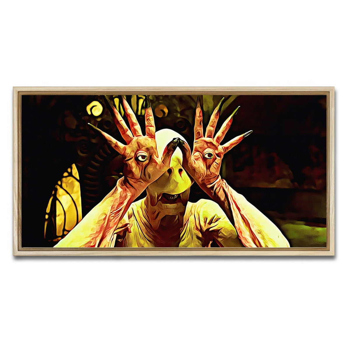 AUTO-MOCKUP WHITE | Pan's labyrinth | 1 Piece | Natural Framed Canvas | group=2x1