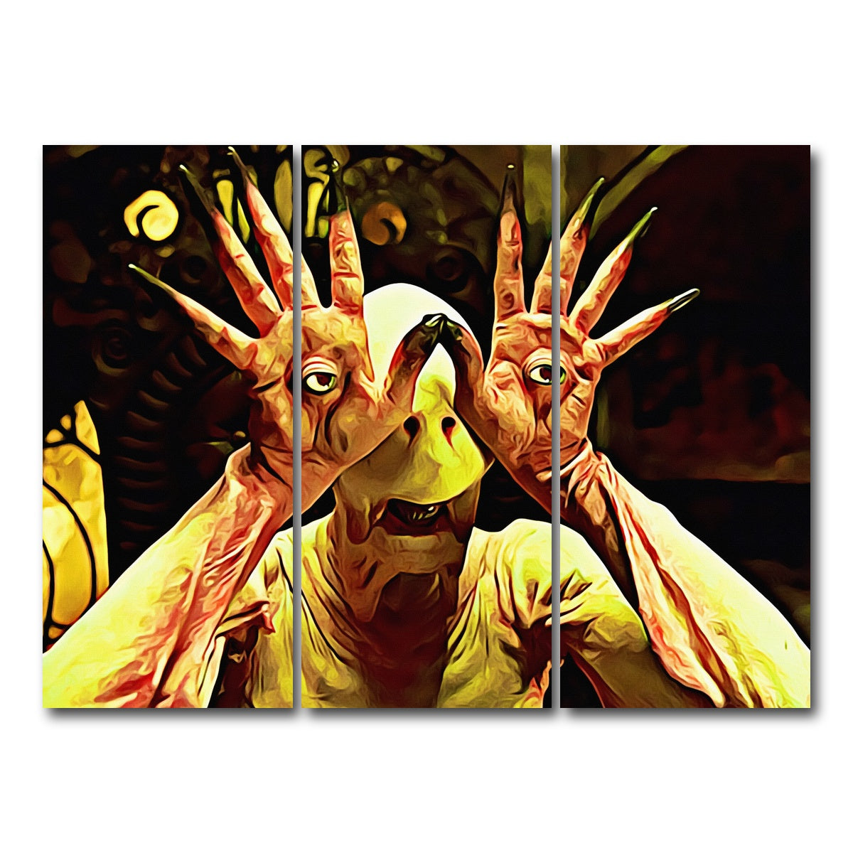 AUTO-MOCKUP WHITE | Pan's labyrinth | 3 Piece | Gallery Wrap Canvas | group=8x18