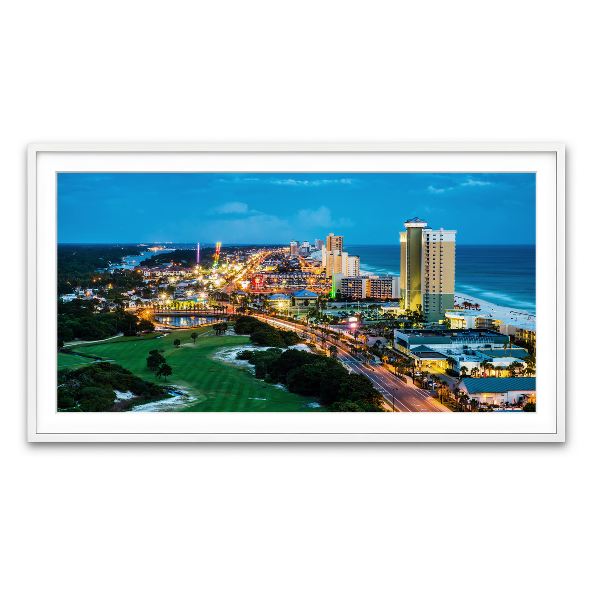 Framed Print 2x1 White
