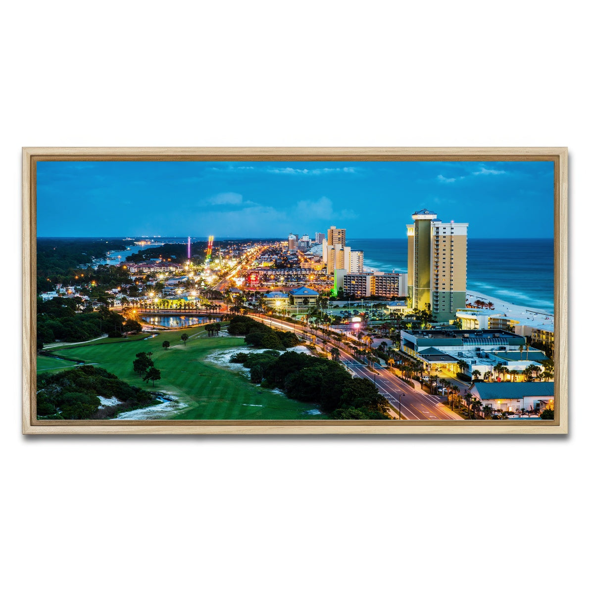 AUTO-MOCKUP WHITE | Panama City Beach | 1 Piece | Natural Framed Canvas | group=2x1