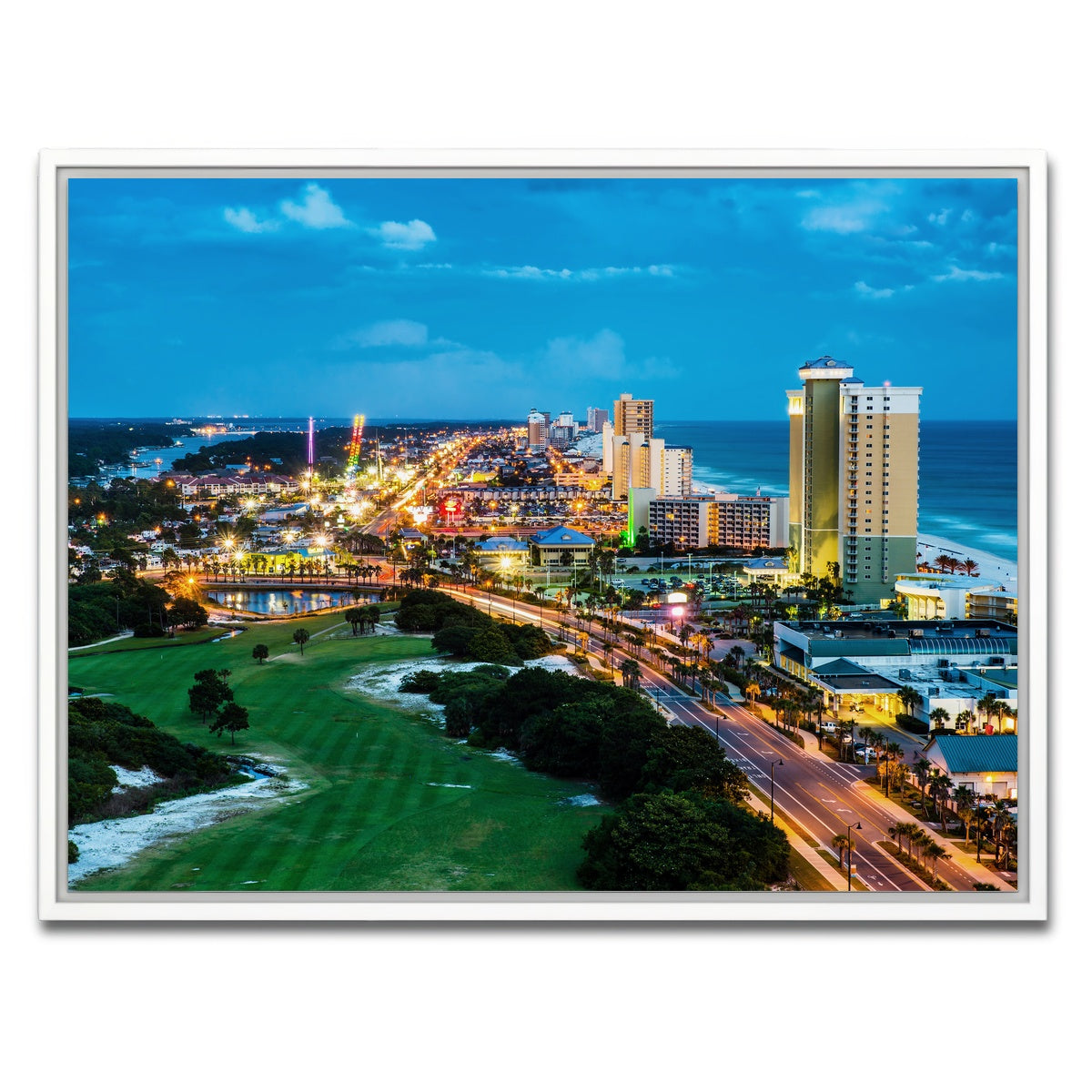 AUTO-MOCKUP WHITE | Panama City Beach | 1 Piece | White Framed Canvas | group=4x3
