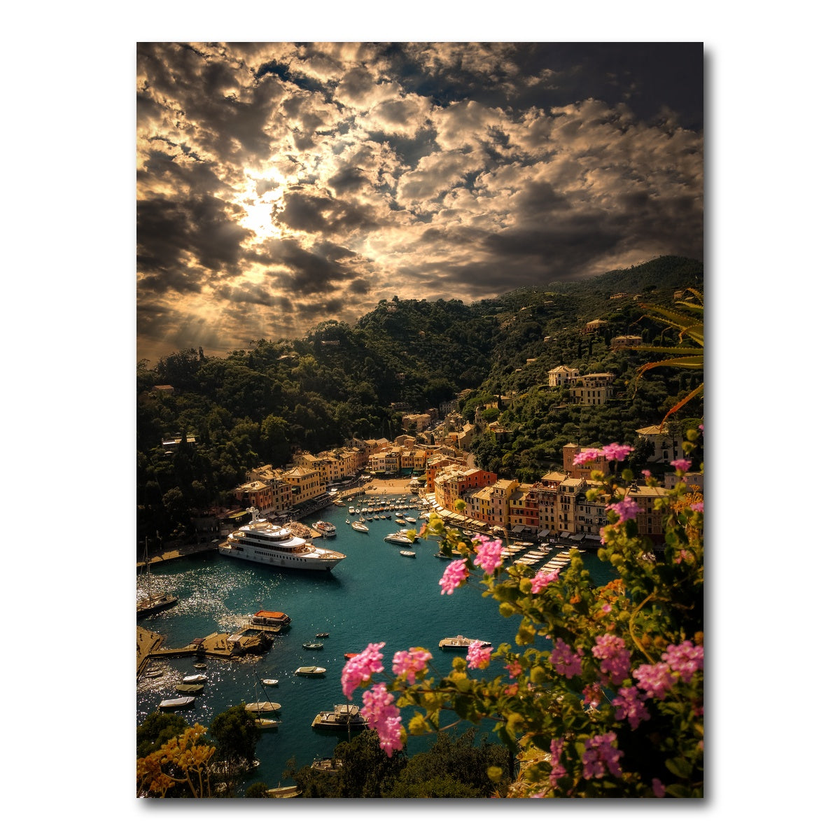 AUTO-MOCKUP WHITE | Panorama Of Portofino | 1 Piece | Gallery Wrap Canvas | group=3x4
