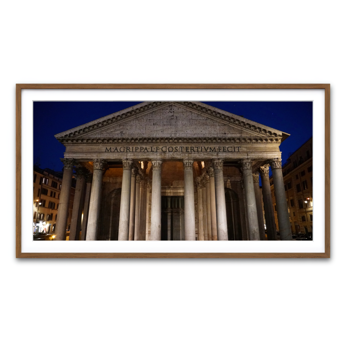 Framed Print 2x1 Walnut