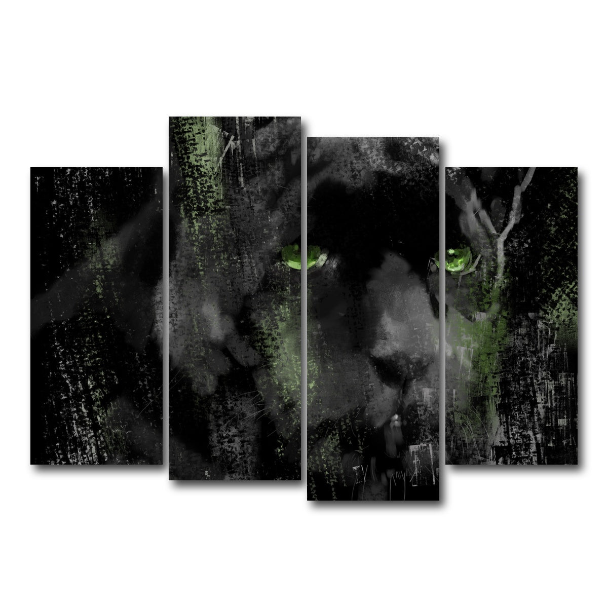 AUTO-MOCKUP WHITE | Panther | 4 Piece | Gallery Wrap Canvas | group=4_normal