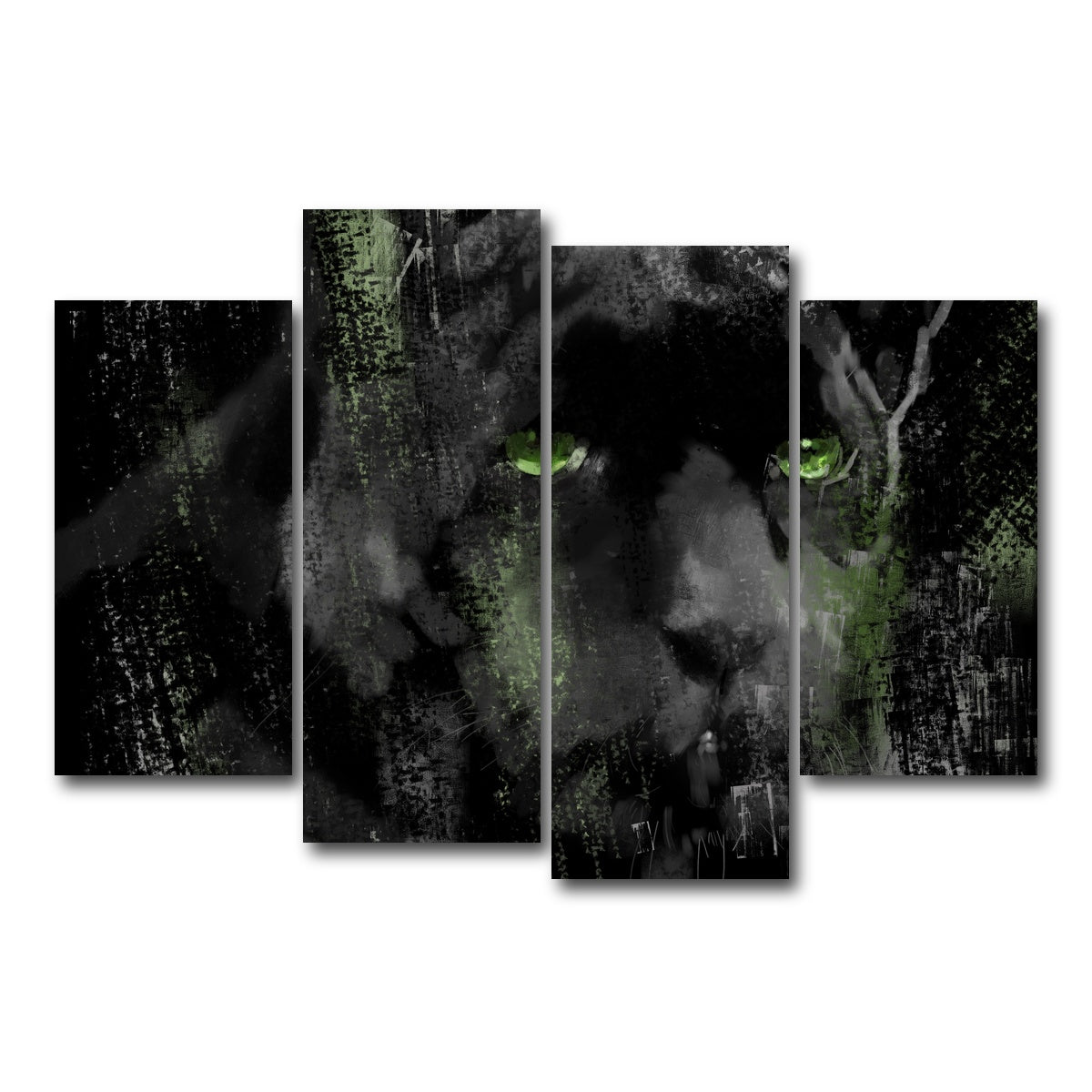 AUTO-MOCKUP WHITE | Panther | 4 Piece | Gallery Wrap Canvas | group=4_short
