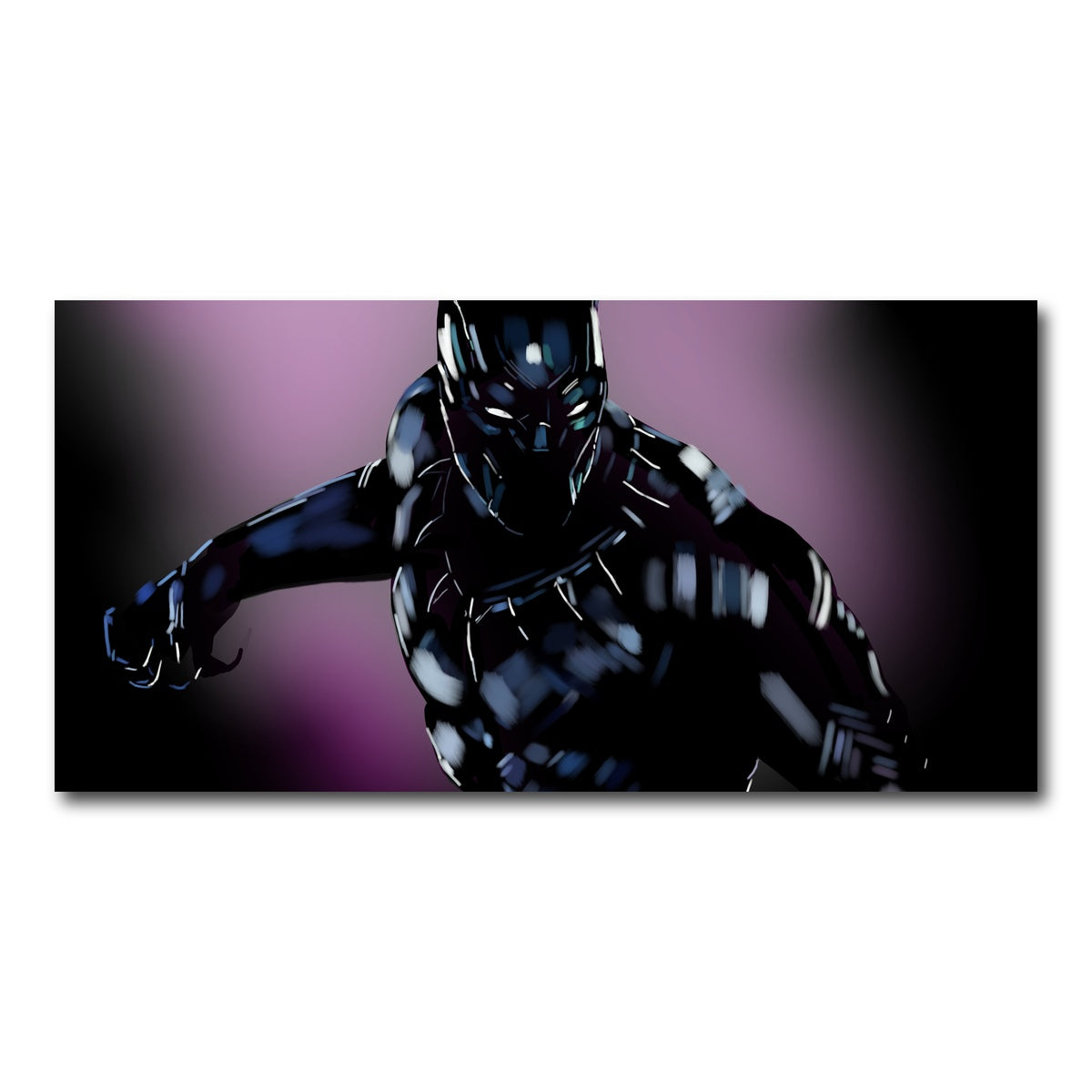 AUTO-MOCKUP WHITE | Panther in Purple | 1 Piece | Gallery Wrap Canvas | group=2x1