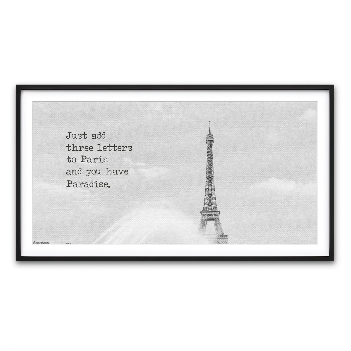 Framed Print 2x1 Black