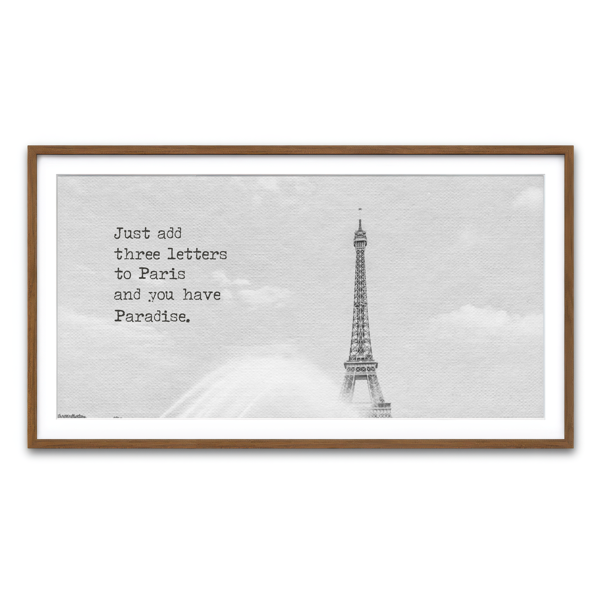 Framed Print 2x1 Walnut