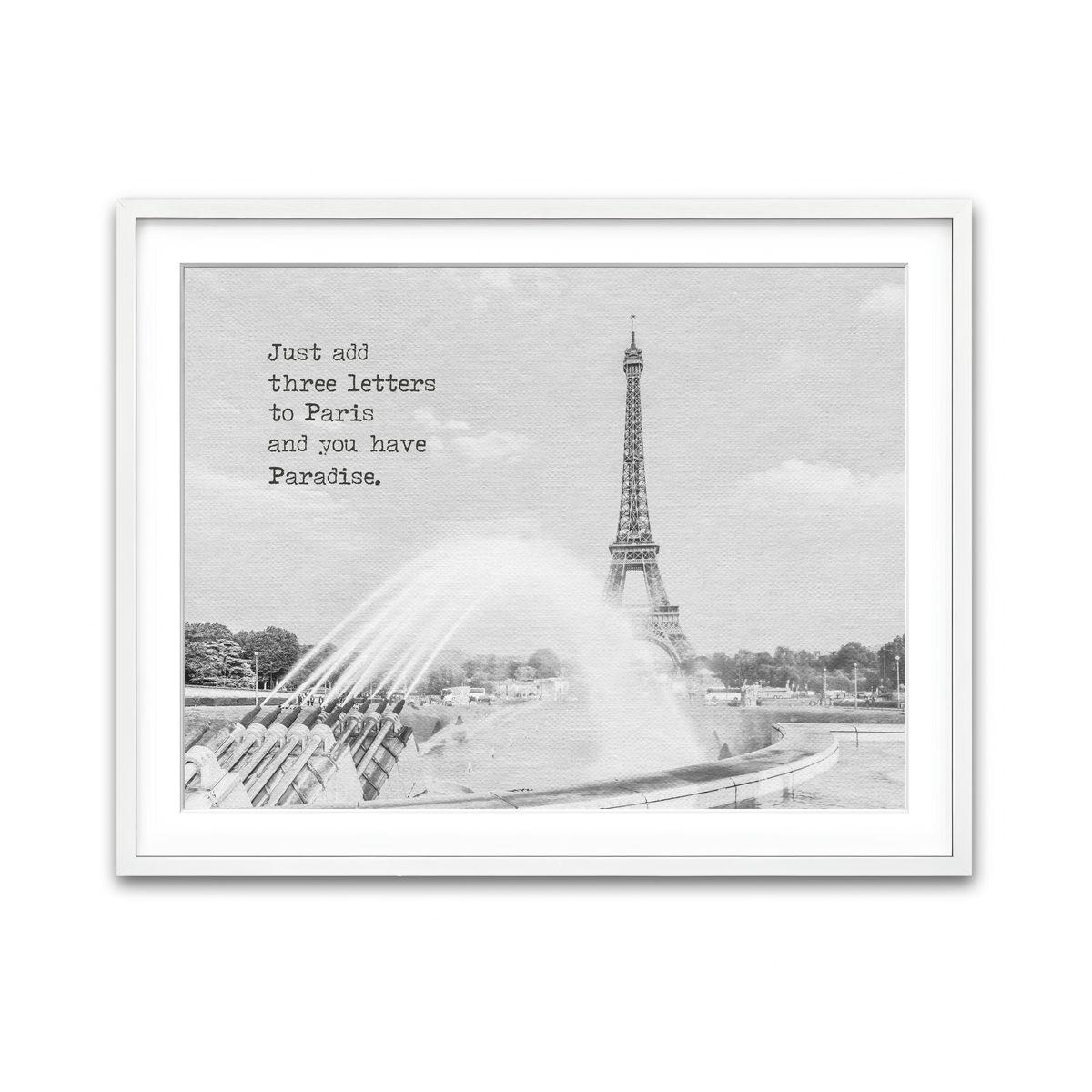 Framed Print 4x3 White