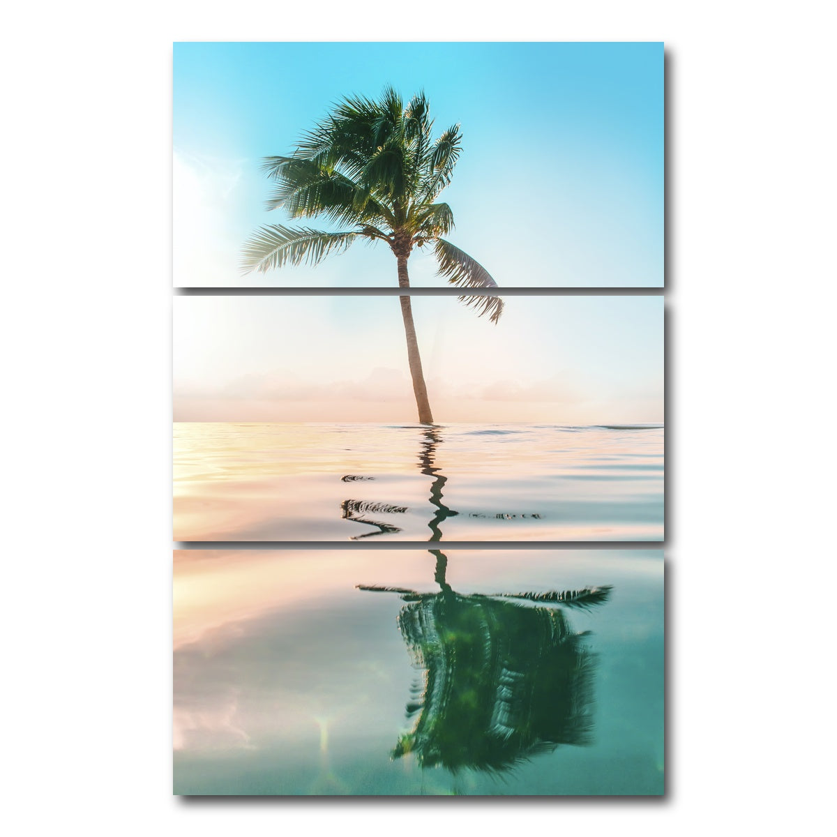 AUTO-MOCKUP WHITE | Paradise | 3 Piece | Gallery Wrap Canvas | group=12x24_stacked