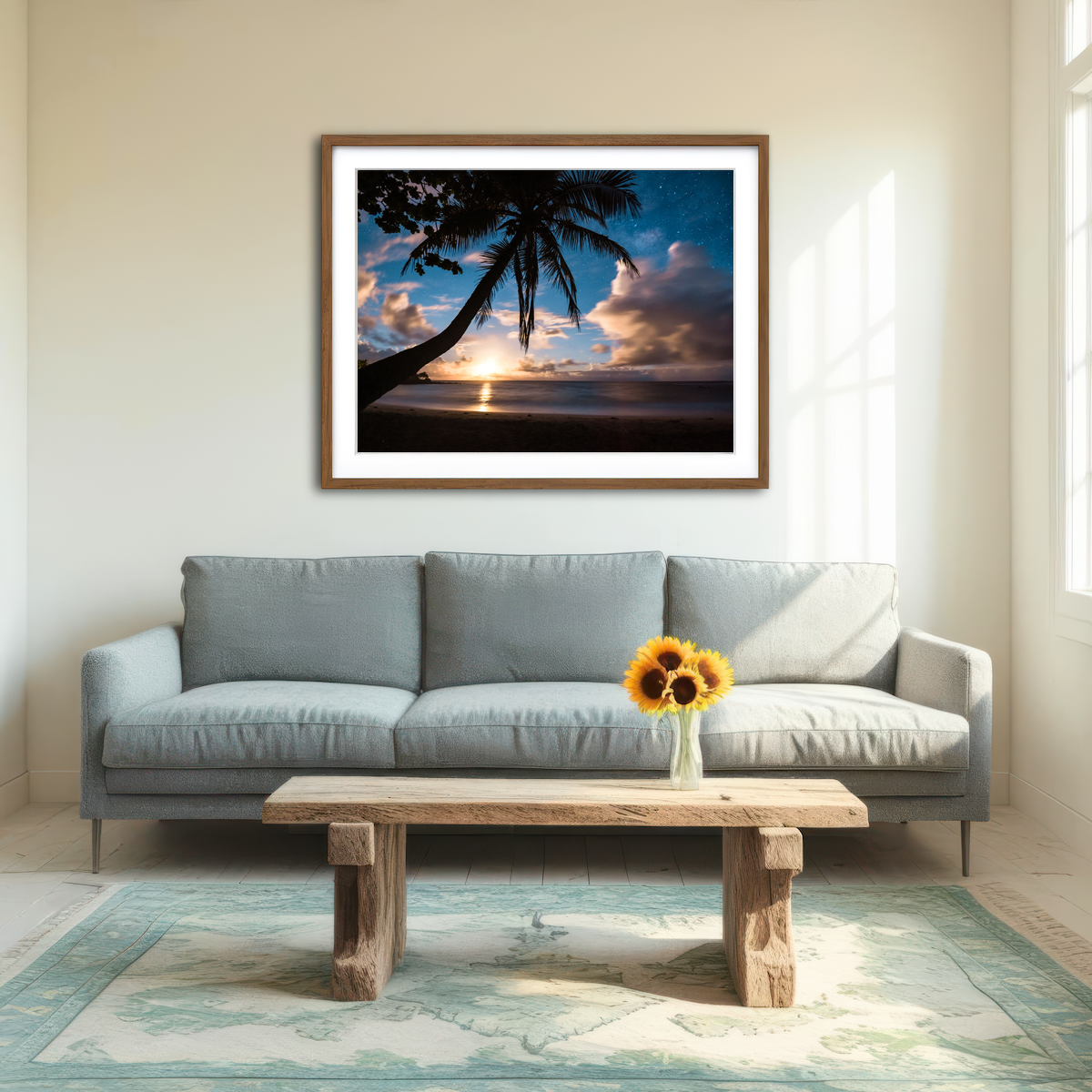 AUTO-MOCKUP ROOM | Paradise at Night Wall Art