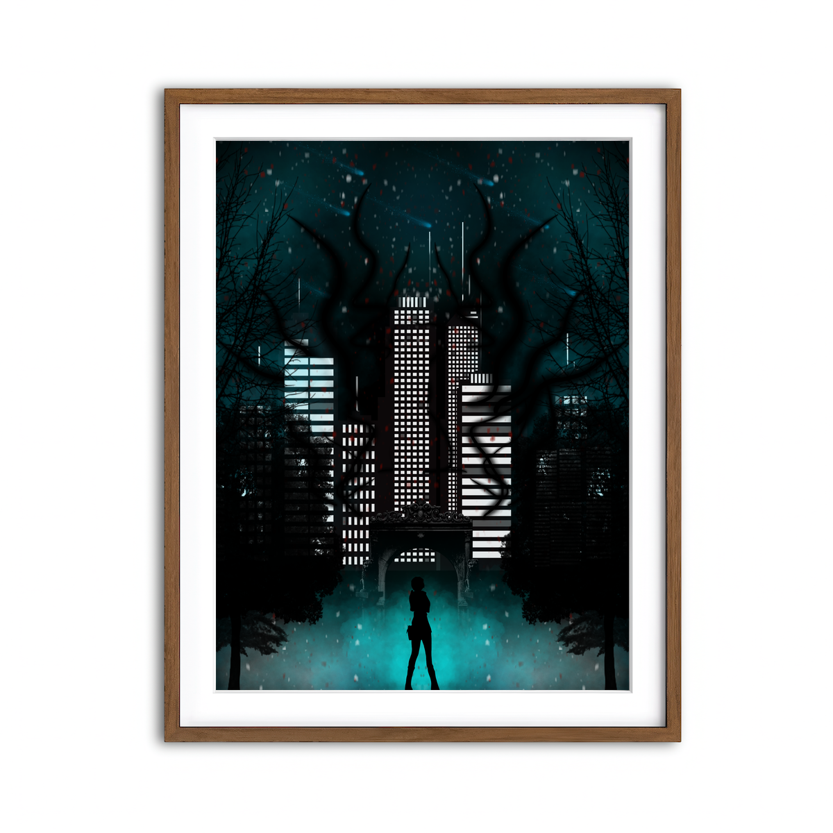 Framed Print 3x4 Walnut