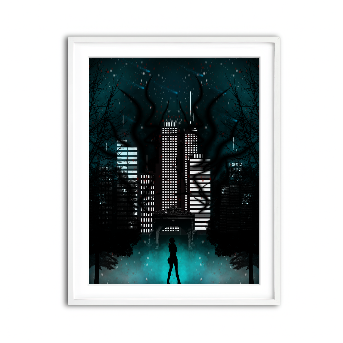 Framed Print 3x4 White
