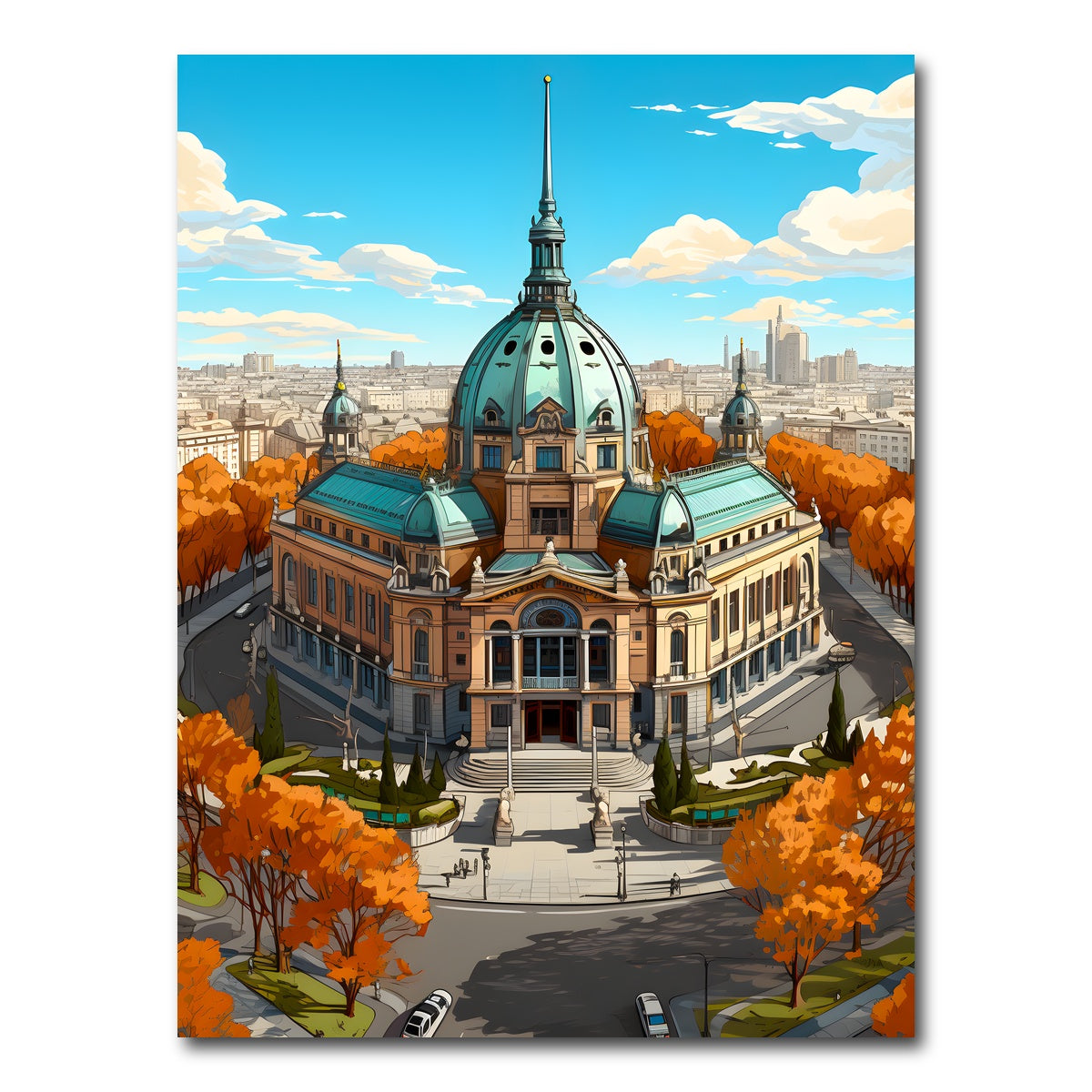 AUTO-MOCKUP WHITE | Paris - Petit Palais | 1 Piece | Gallery Wrap Canvas | group=3x4