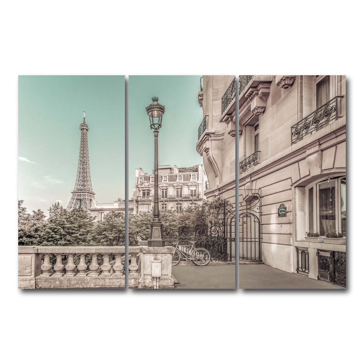 AUTO-MOCKUP WHITE | Paris Charm | 3 Piece | Gallery Wrap Canvas | group=12x24