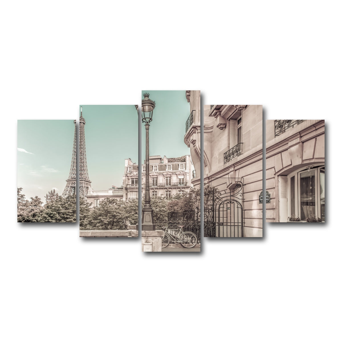 AUTO-MOCKUP WHITE | Paris Charm | 5 Piece | Gallery Wrap Canvas | group=5_normal