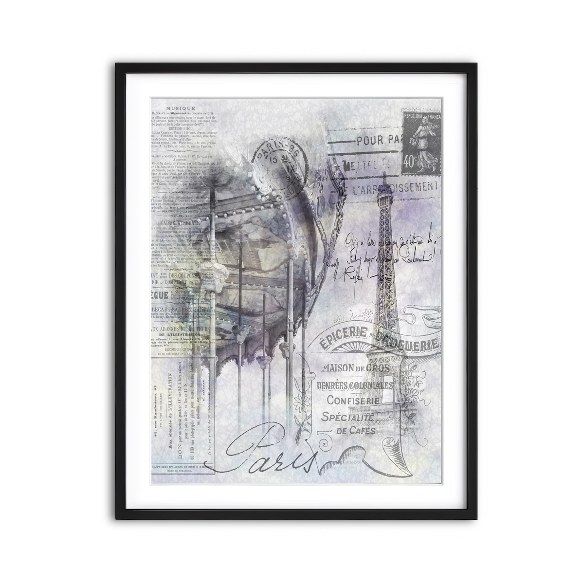 Framed Print 3x4 Black