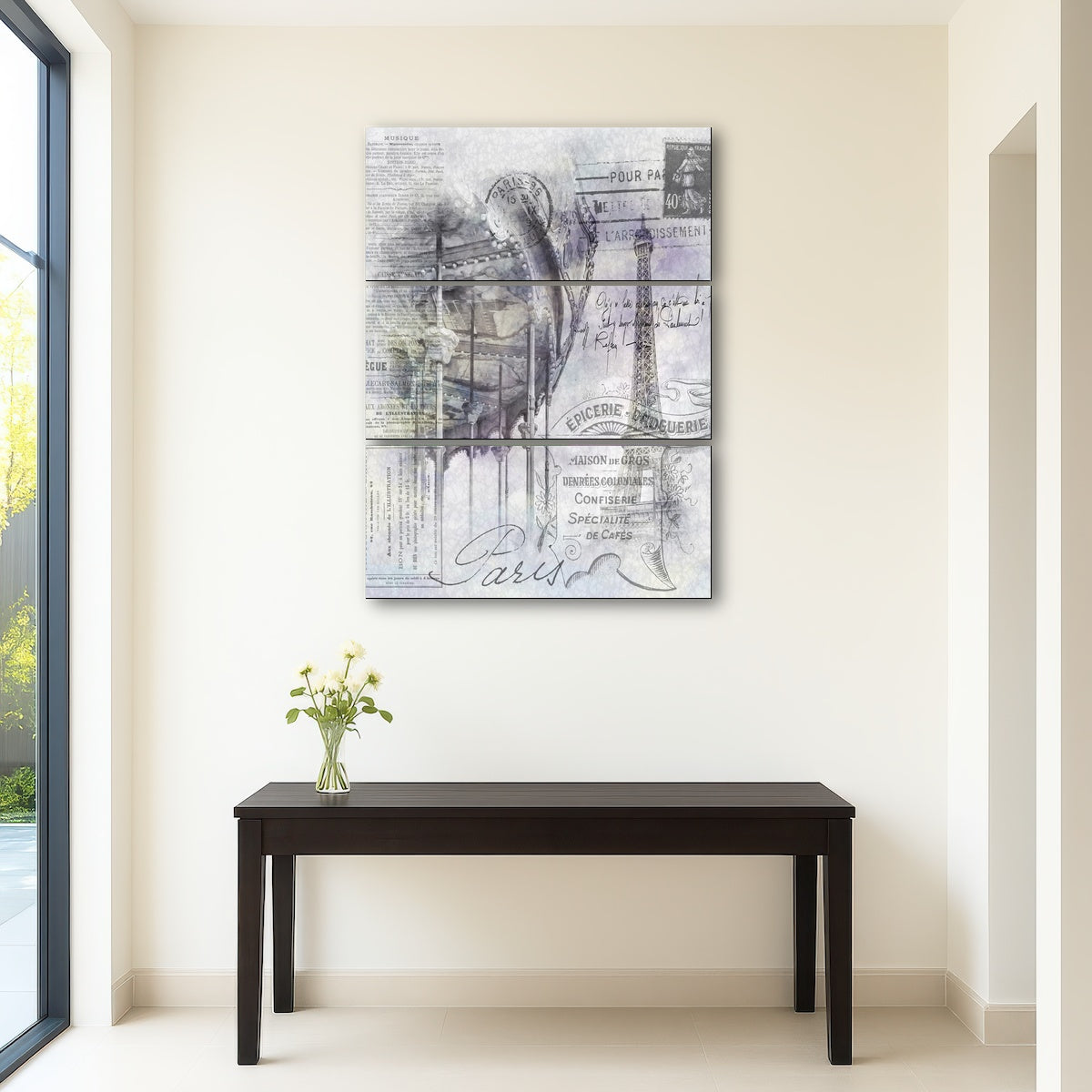 AUTO-MOCKUP ROOM | Paris Collage - Eiffel Tower and carousel