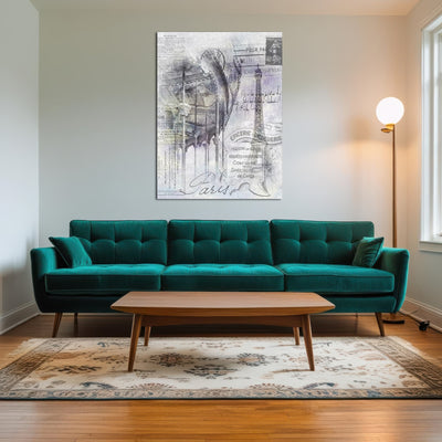 AUTO-MOCKUP ROOM | Paris Collage - Eiffel Tower and carousel