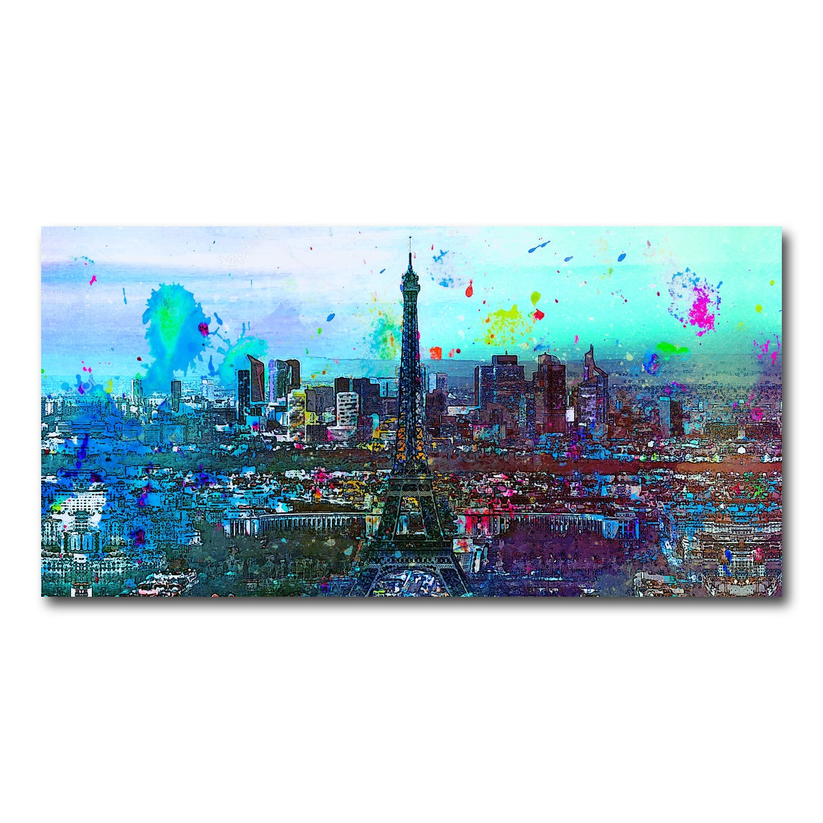 AUTO-MOCKUP WHITE | Paris Skyline | 1 Piece | Gallery Wrap Canvas | group=2x1