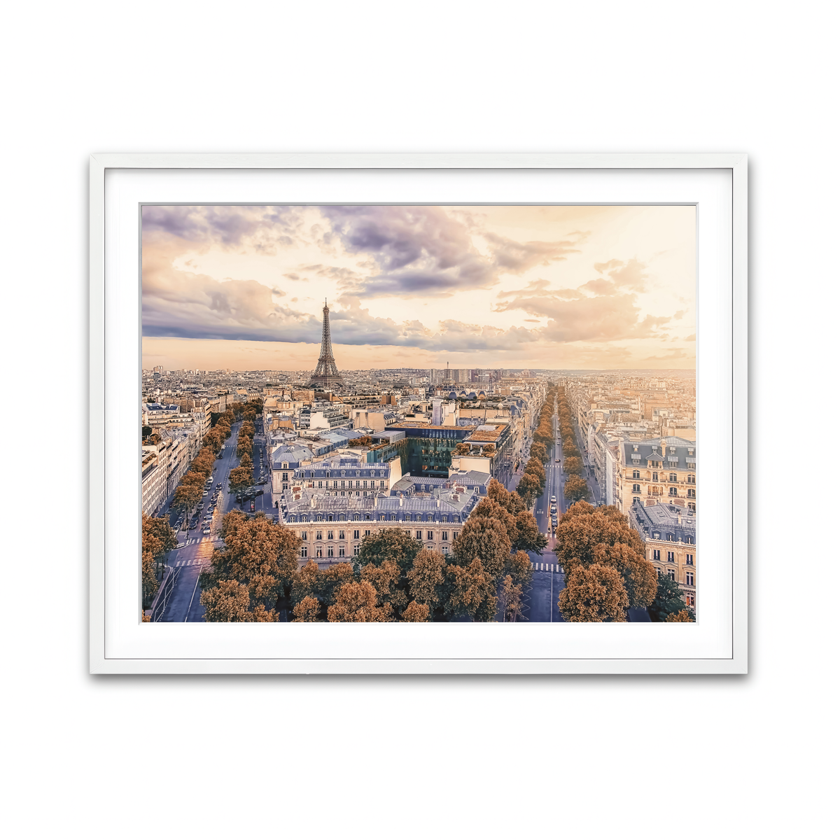 Framed Print 4x3 White