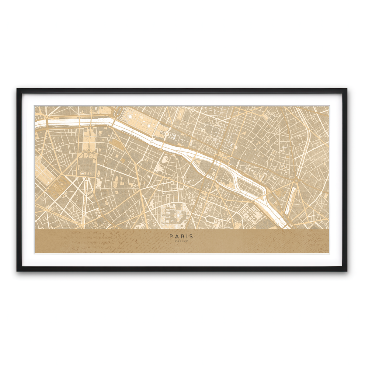 Framed Print 2x1 Black