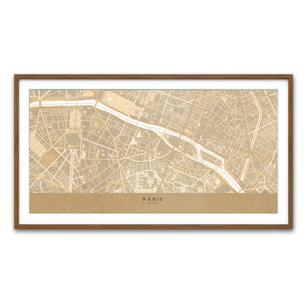 Framed Print 2x1 Walnut