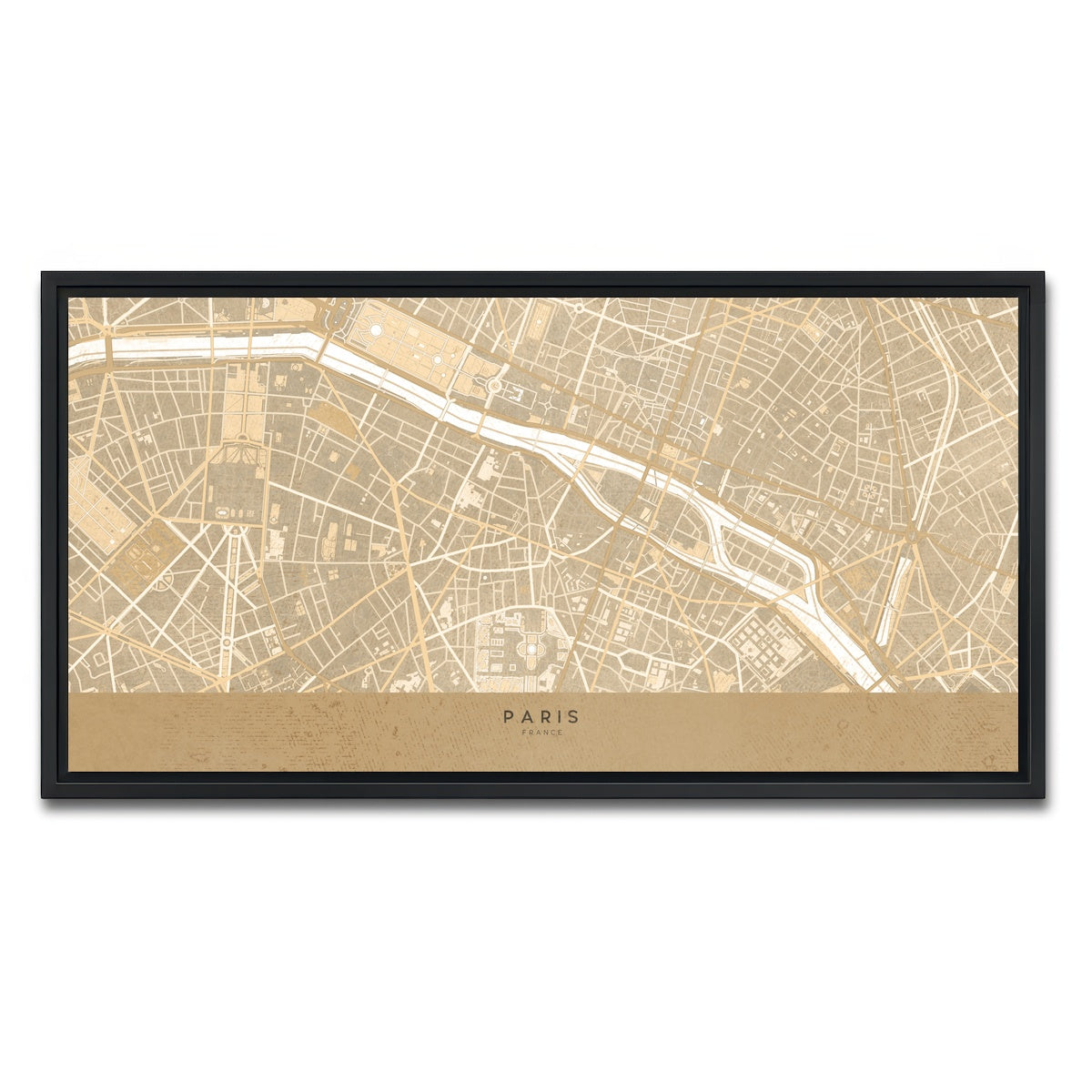 AUTO-MOCKUP WHITE | Paris | 1 Piece | Black Framed Canvas | group=2x1