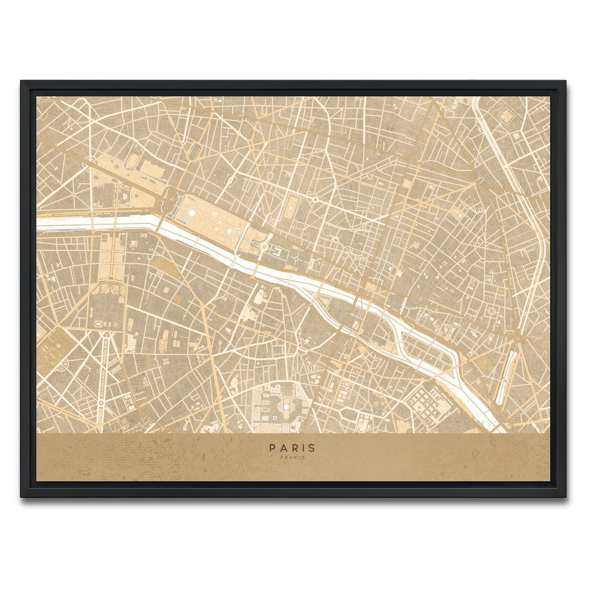 AUTO-MOCKUP WHITE | Paris | 1 Piece | Black Framed Canvas | group=4x3