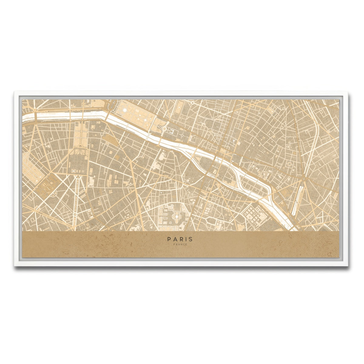 AUTO-MOCKUP WHITE | Paris | 1 Piece | White Framed Canvas | group=2x1