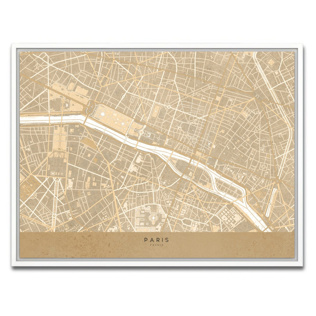 AUTO-MOCKUP WHITE | Paris | 1 Piece | White Framed Canvas | group=4x3