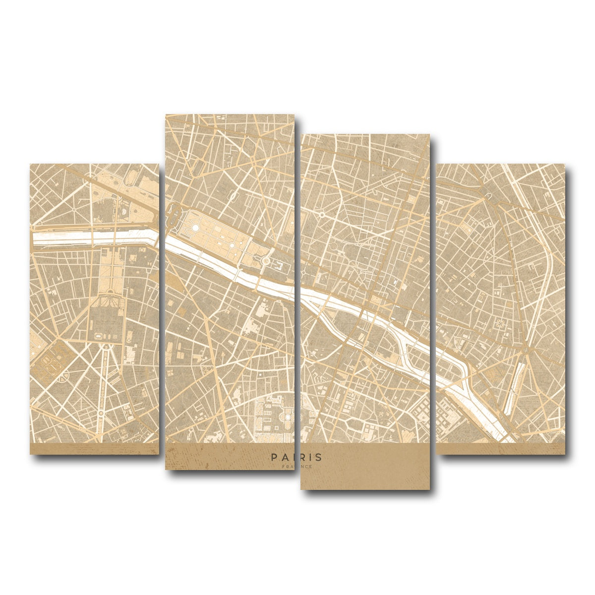 AUTO-MOCKUP WHITE | Paris | 4 Piece | Gallery Wrap Canvas | group=4_normal