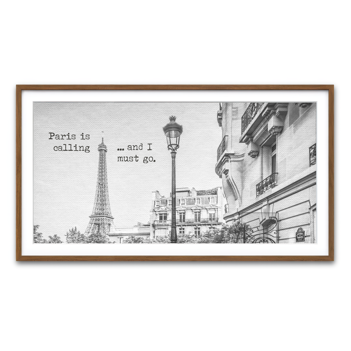 Framed Print 2x1 Walnut