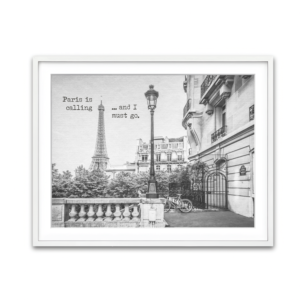 Framed Print 4x3 White