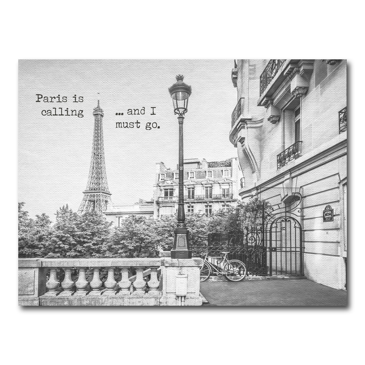 AUTO-MOCKUP WHITE | Paris is calling | 1 Piece | Gallery Wrap Canvas | group=4x3