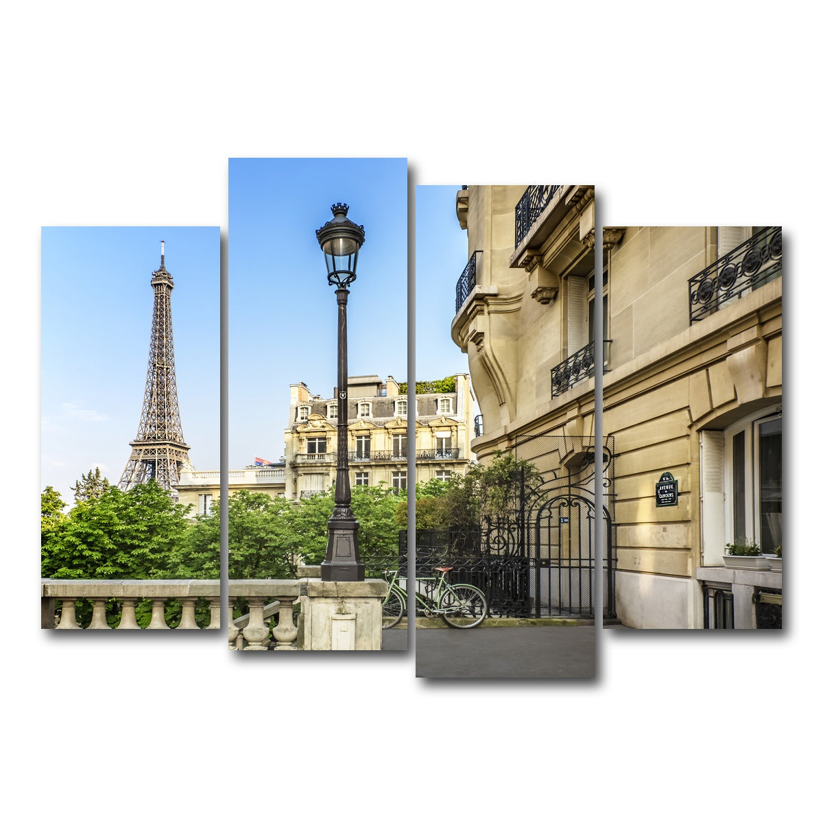 AUTO-MOCKUP WHITE | Parisian Charm | 4 Piece | Gallery Wrap Canvas | group=4_normal