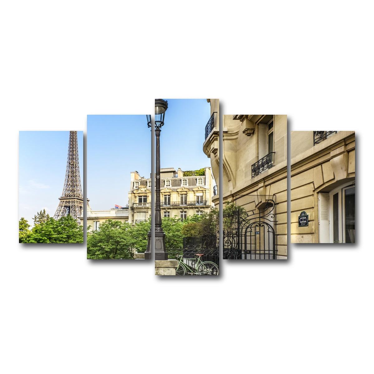 AUTO-MOCKUP WHITE | Parisian Charm | 5 Piece | Gallery Wrap Canvas | group=5_normal