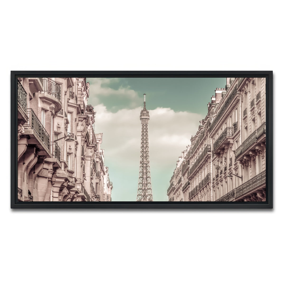 AUTO-MOCKUP WHITE | Parisian Flair | 1 Piece | Black Framed Canvas | group=2x1