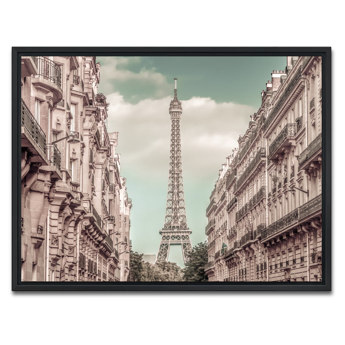 AUTO-MOCKUP WHITE | Parisian Flair | 1 Piece | Black Framed Canvas | group=4x3