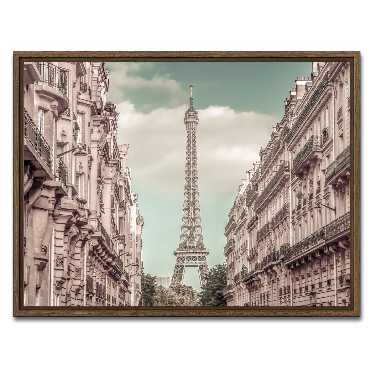 AUTO-MOCKUP WHITE | Parisian Flair | 1 Piece | Walnut Framed Canvas | group=4x3