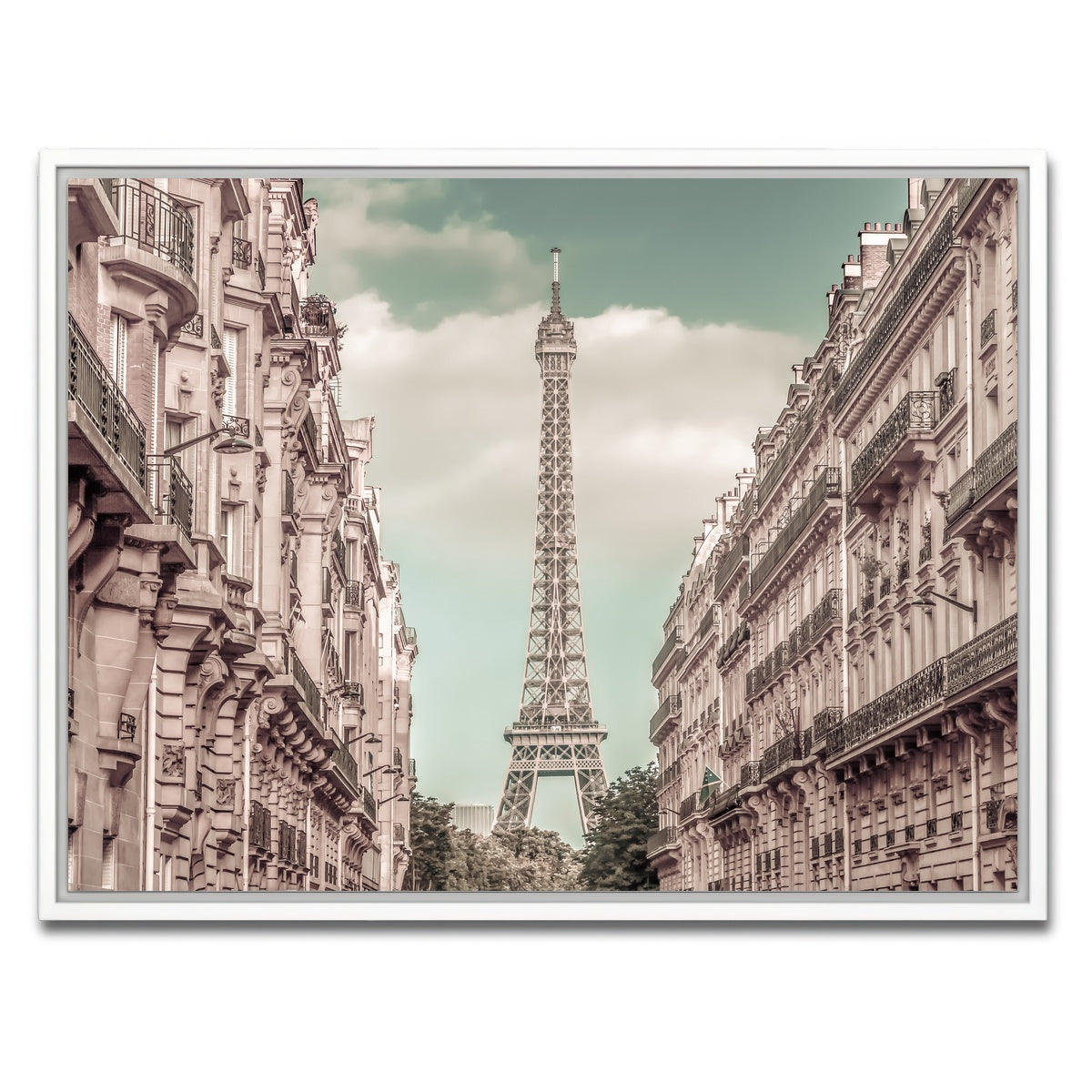 AUTO-MOCKUP WHITE | Parisian Flair | 1 Piece | White Framed Canvas | group=4x3