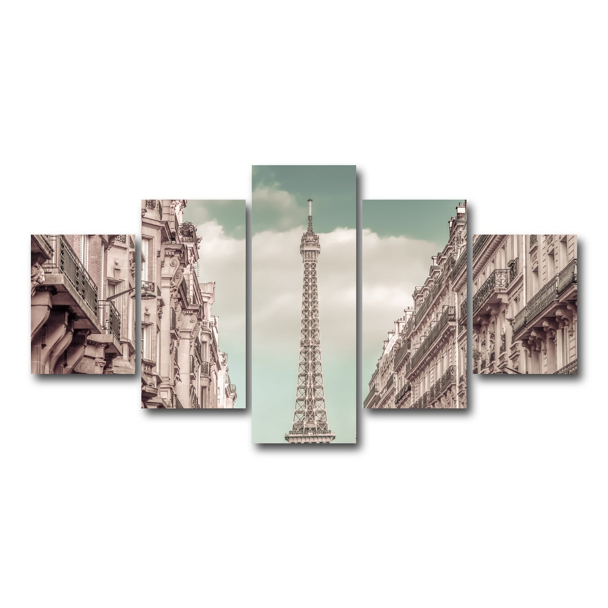 AUTO-MOCKUP WHITE | Parisian Flair | 5 Piece | Gallery Wrap Canvas | group=5_short