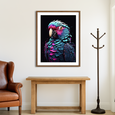 AUTO-MOCKUP ROOM | Parrot Animal Colorful Wall Art