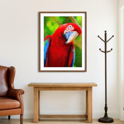 AUTO-MOCKUP ROOM | Parrot Recovered Painting Wall Art