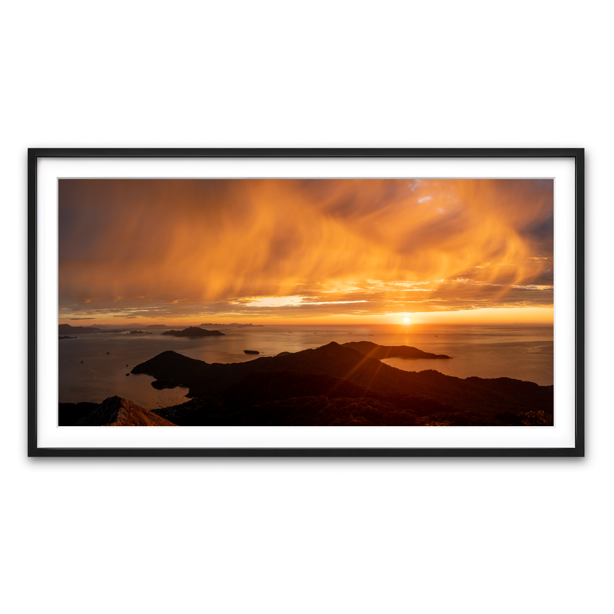 Framed Print 2x1 Black