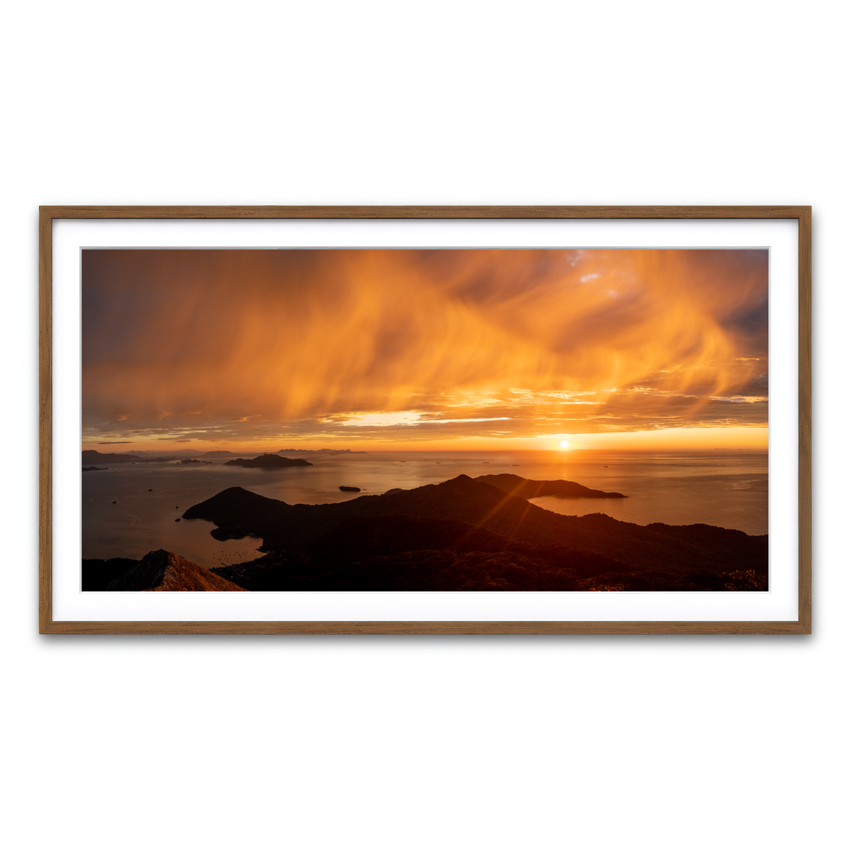Framed Print 2x1 Walnut