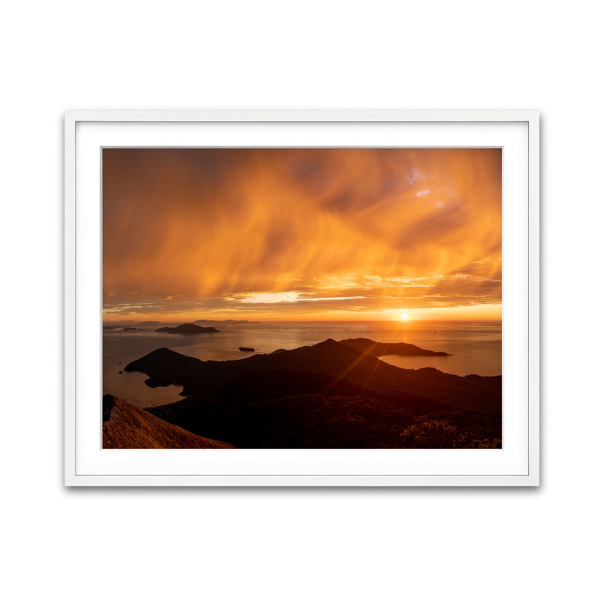 Framed Print 4x3 White