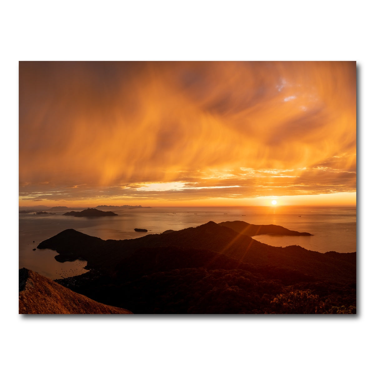 AUTO-MOCKUP WHITE | Parrot's Peak Ilha Grande Brazil | 1 Piece | Gallery Wrap Canvas | group=4x3
