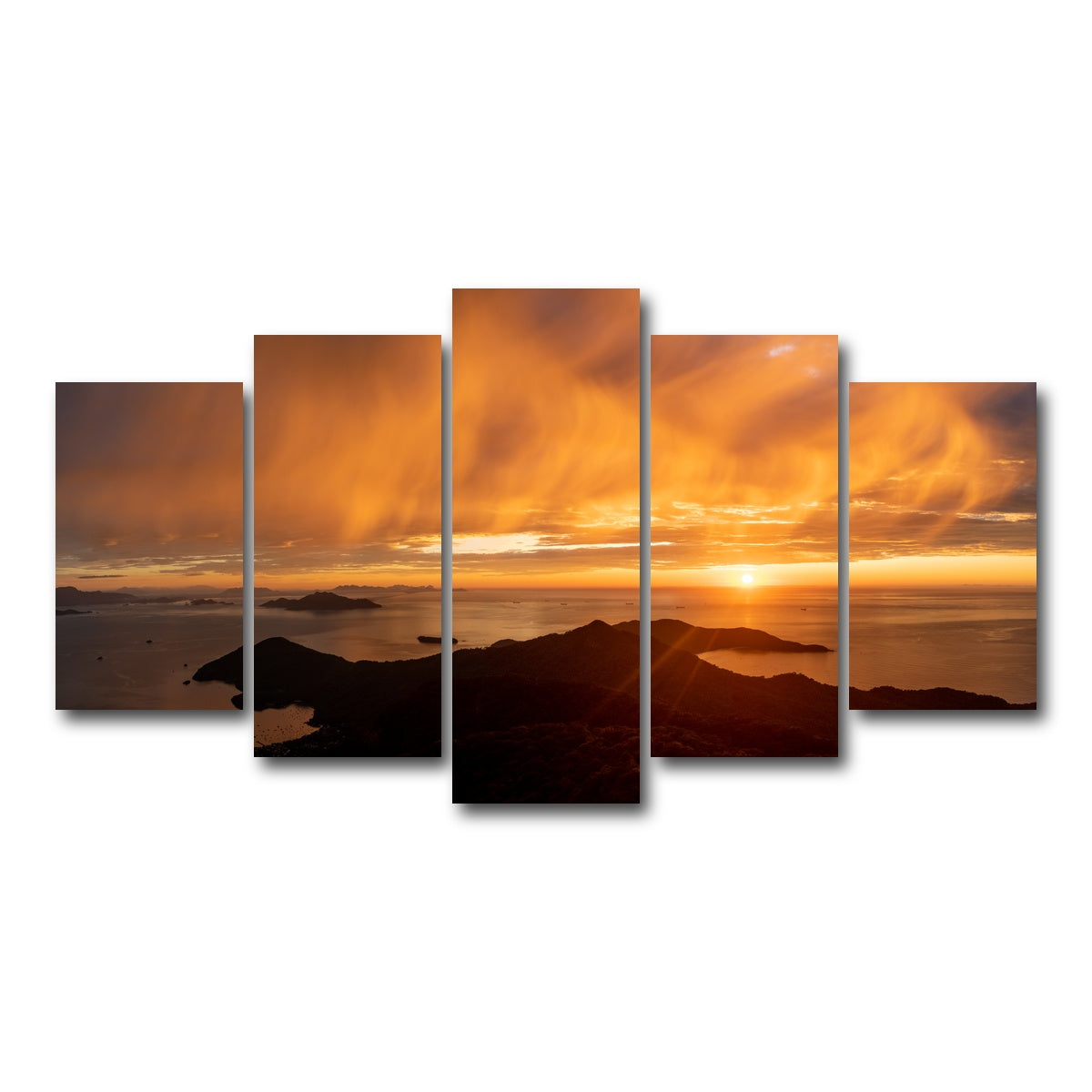 AUTO-MOCKUP WHITE | Parrot's Peak Ilha Grande Brazil | 5 Piece | Gallery Wrap Canvas | group=5_normal